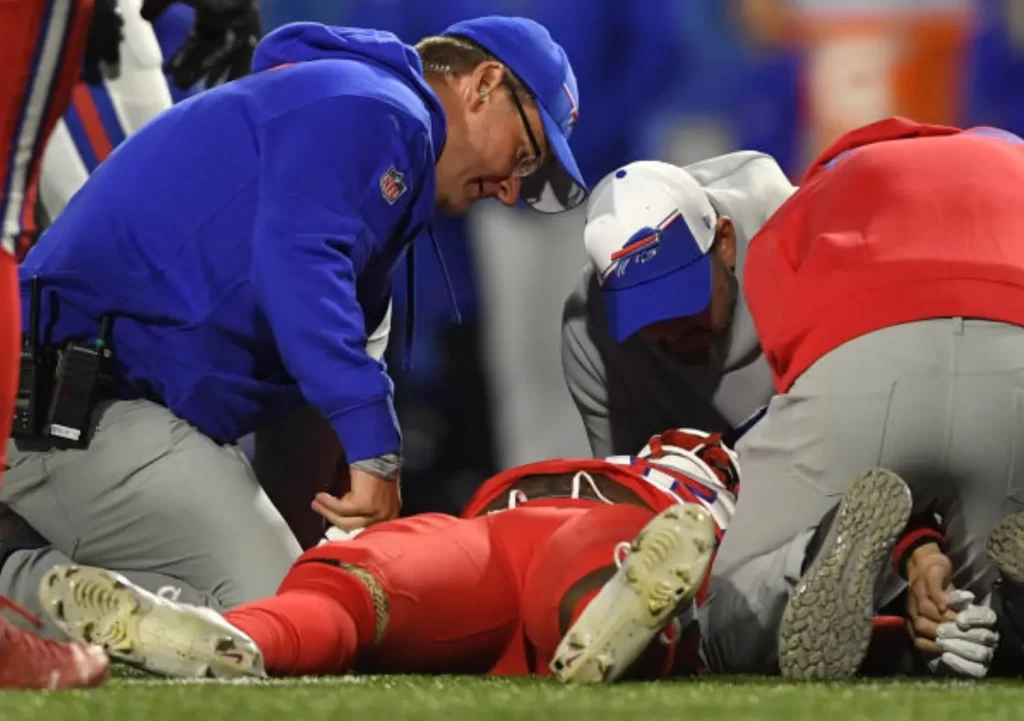 Damien Harris Neck Injury Updates from Bills vs Giants NFL Week6 Last Night