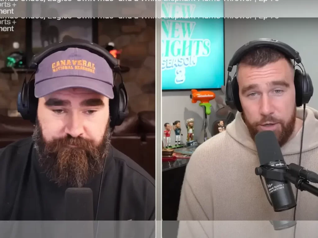 Travis Kelce in Podcast with Brother Jason Kelce