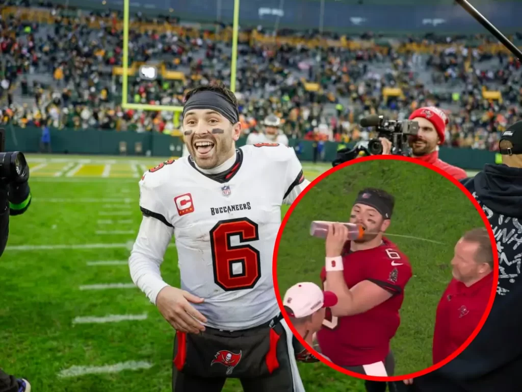Baker Mayfield Funny Moment During Game Against The Eagles