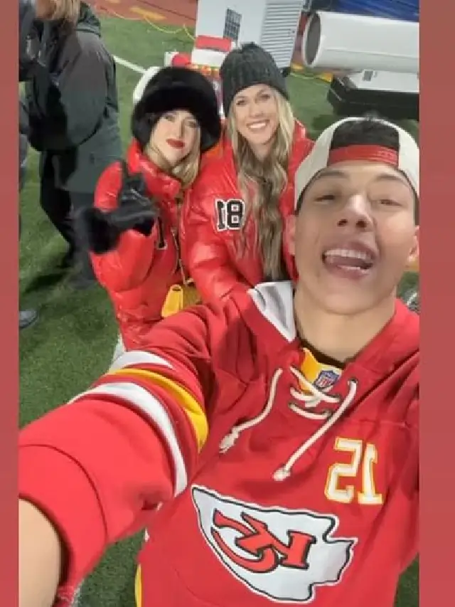 Brittany with Patrick Mahomes' younger brother, Jackson Mahomes