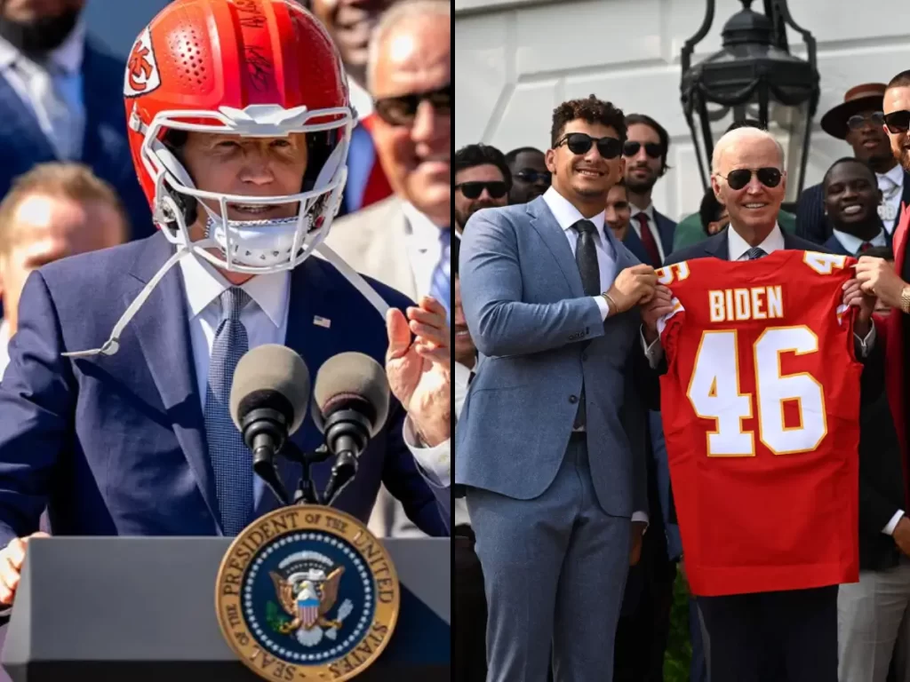Travis Kelce's Hilarious Moment at the White House: A Lighthearted Exchange with President Biden